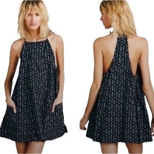 Free People Everlong Poplin Trapeze Mini Dress